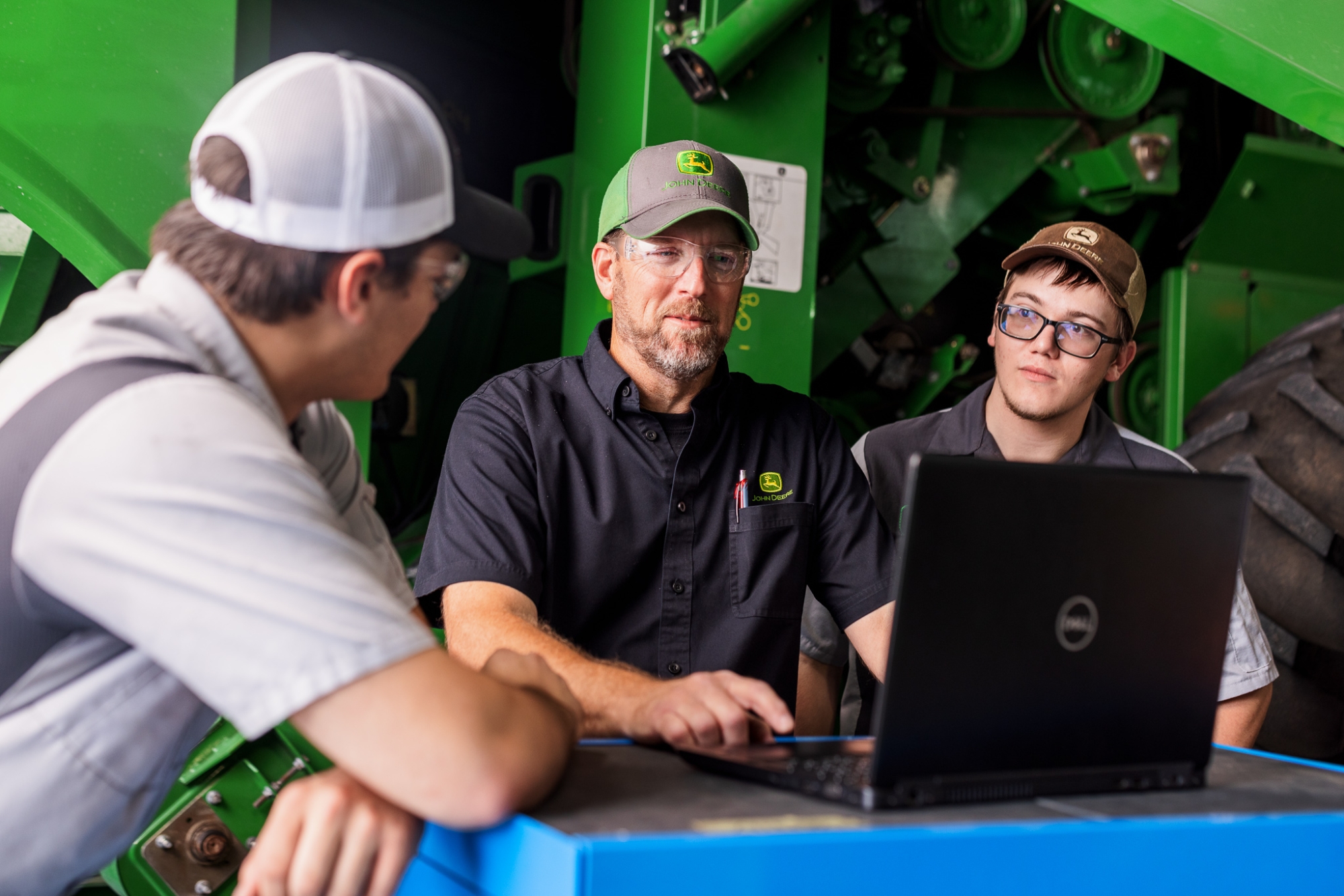 John Deere students and instructor